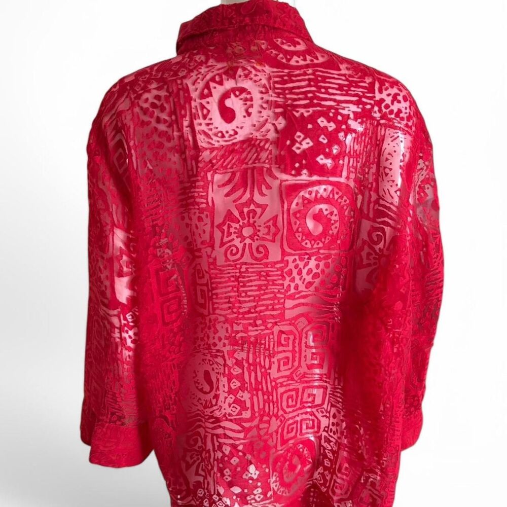 Ruby Rd Women's Red Blouse - Picture 2 of 4